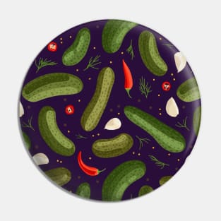 Spicy Pickles - Purple Pin