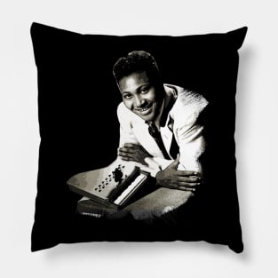 Boogie Woogie Blues Maestro Vintage Amos Tee for True Fans of Rhythm and Blues Brilliance Pillow