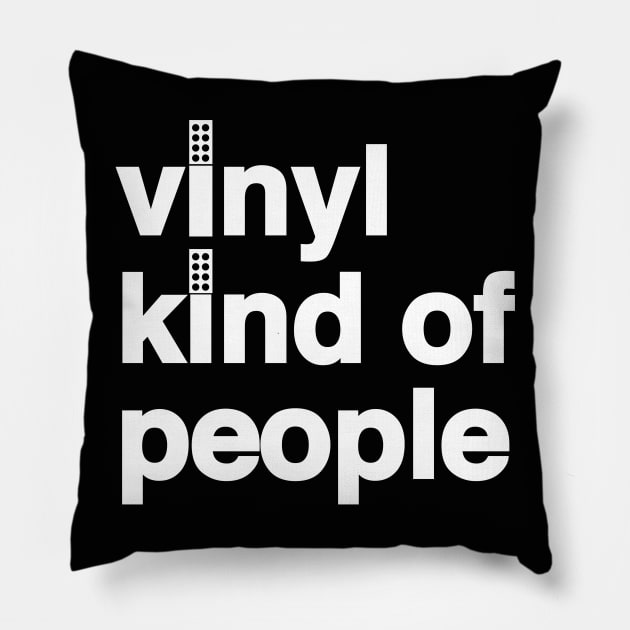 Vinyl People Pillow by modernistdesign