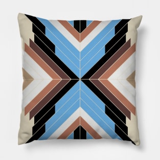 Indian boho style tribal geometric art Pillow