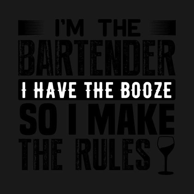 Disover I’m The Bartender - Bartender Funny Bartender Funny Bar Alc - T-Shirt