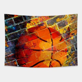 Basketball art print swoosh 105- basketball artwork Tapestry