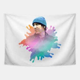 ELLIOT SMITH WITH SPLASH COLOR PAINTING Tapestry