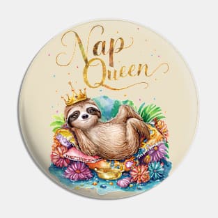 Nap Queen: Watercolor Dreams Pin