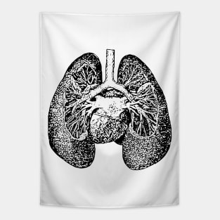 Anatomical Lungs Tapestry