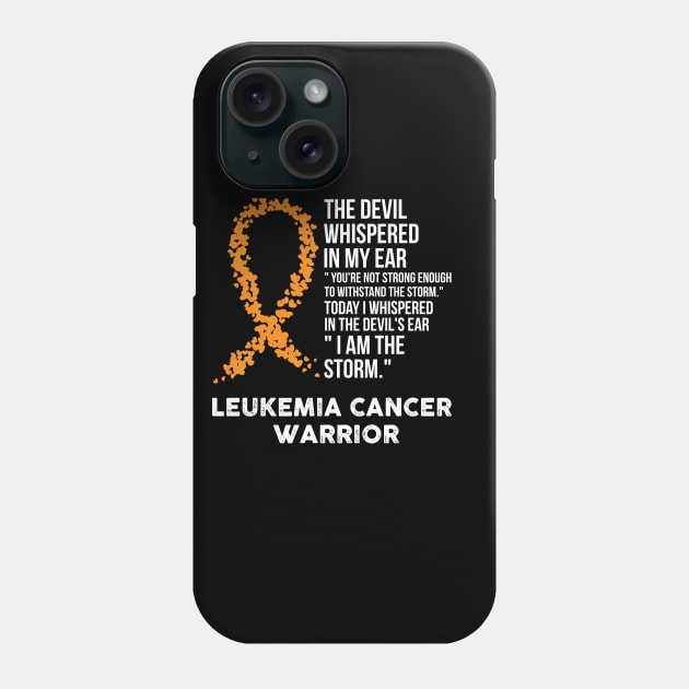 The Devil- Leukemia Awareness Support Ribbon Phone Case by HomerNewbergereq