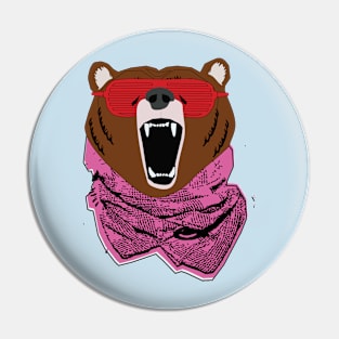 bear with swag shades Pin