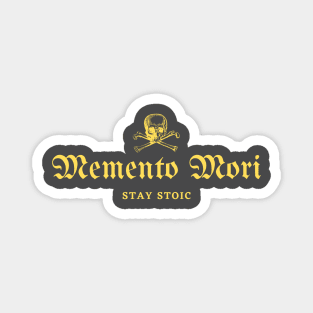 Skull Memento Mori Yellow💀 Magnet