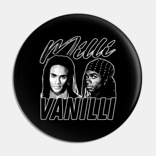 Milli Vanilli - Vintage Look Design Tribute Pin