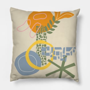 Abstract Summer Pastel Pillow