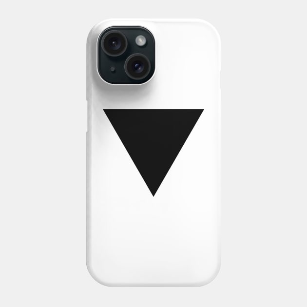 Lesbian Pride Black Triangle Phone Case by Lez Rock