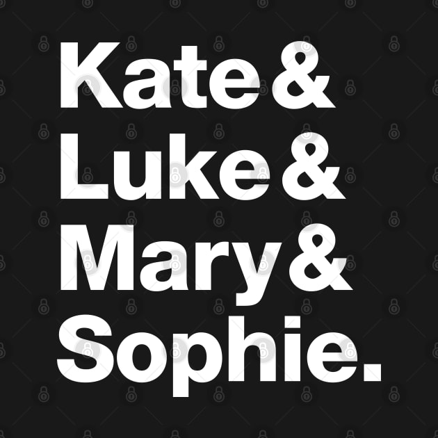 Batwoman Character Names - Kate Kane, Luke Fox, Mary Hamilton and Sophie Moore by VikingElf