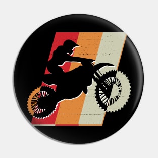 Retro Motocross Design Pin