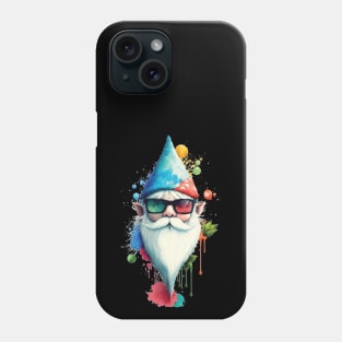 Coloful Artsy Santa Elf with 3D Glasses Phone Case