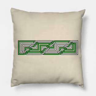 Decorative Rectangular Celtic Interlaced Knot Pattern 1 Pillow