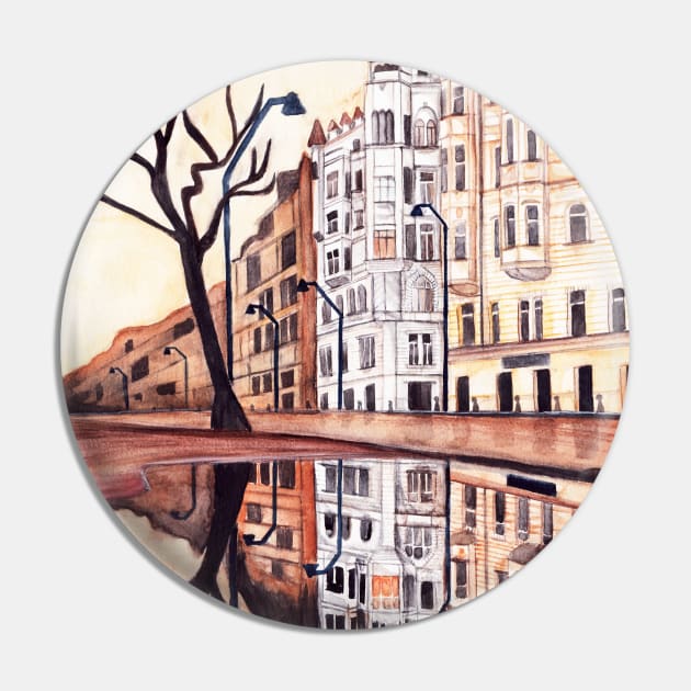 Watercolor - london view Pin by Karoのkyuuto