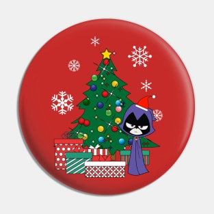 Teen Titans Raven Around The Christmas Tree Pin