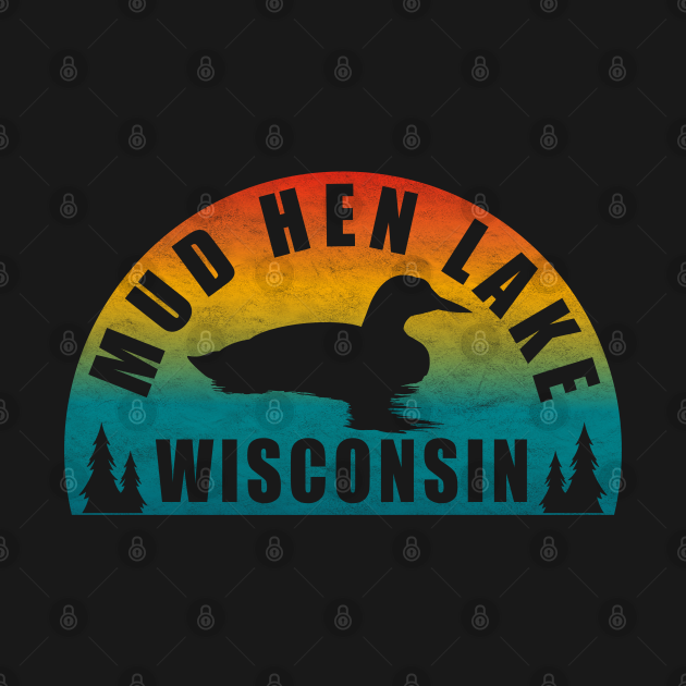 Mud Hen Lake Northern Wisconsin Sunset Loon Mud Hen Lake Wisconsin TShirt TeePublic