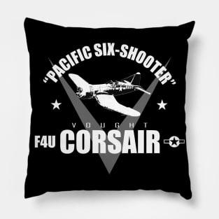 WW2 Fighter - F4U Corsair - Pacifc Six-Shooter Pillow