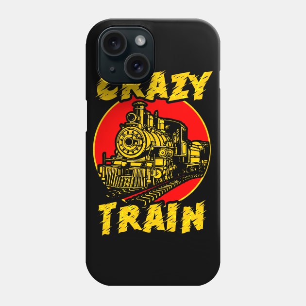 Crazy Train Phone Case by Mila46