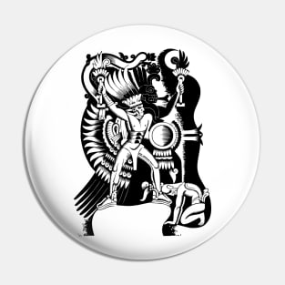 Mayan Warrior Pin