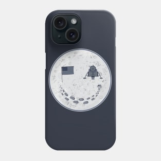 Moon Landing. Smiling Moon. Phone Case