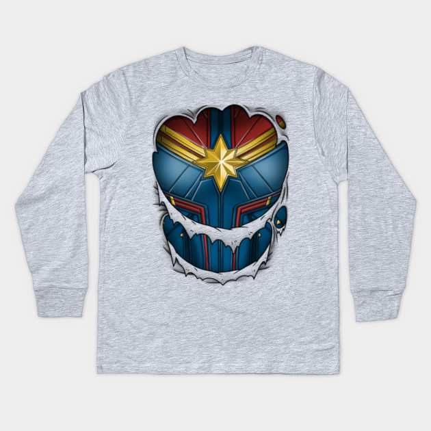 captain marvel t shirt kids