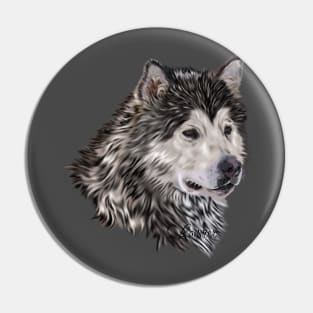 Alaskan Malamute Pin