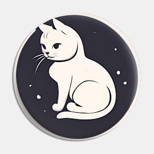 Cat Starry Night Pin