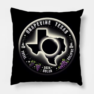 GRAPEVINE TEXAS TOTAL SOLAR ECLIPSE 4-8-2024 Pillow