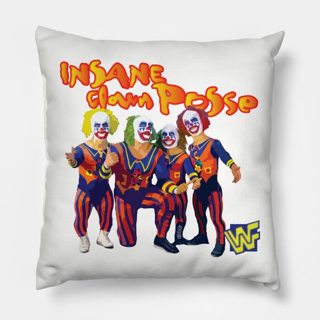 Mini Clown Posse - Old School Rasslin Pillow by the17th_juggalo