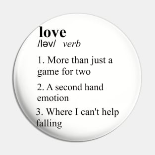 The definition of Love Pin