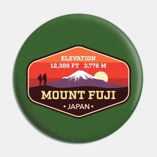 Mount Fuji - Japan - Highest Peak in Japan - Mountain climbing badge Pin