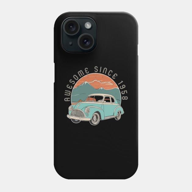 Awesome Since 1958 vintage gift Phone Case by GrafiqueDynasty