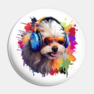 Colorful Cute puppies Pin