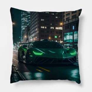 Chicago Night Ride Pillow