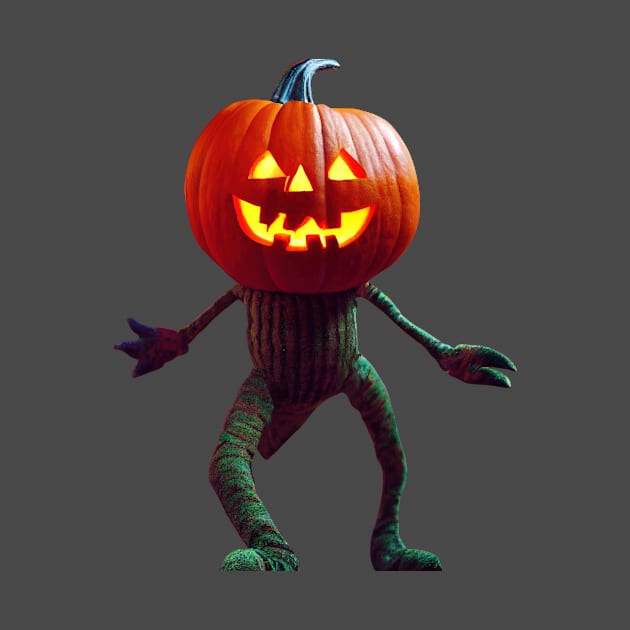 Spooky Walking Halloween Pumpkin by JyFDesignz