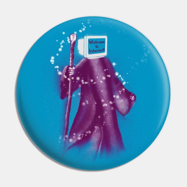 Internet Wizard Pin by JanaMis
