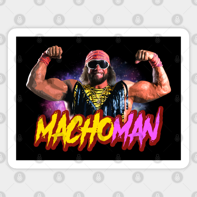 strong macho - Macho Man - Sticker