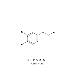 Dopamine Molecular Structure - White T-Shirt