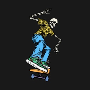 Skateboarding Skeleton T-Shirt