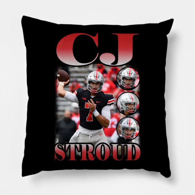 BOOTLEG CJ STROUD VOL 1 Pillow by hackercyberattackactivity