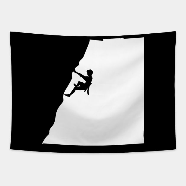 Fearless Mountain Climber Tapestry by c1337s