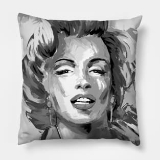 Marilyn Black and White 2 Pillow