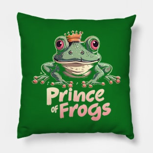 Prince Of Frogs Pillow