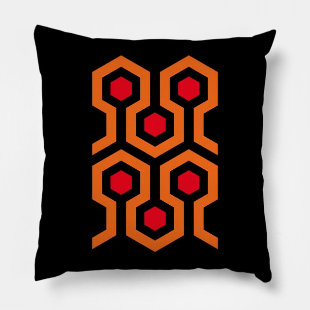 The Shining Carpet Pattern Pillow by cowyark rubbark