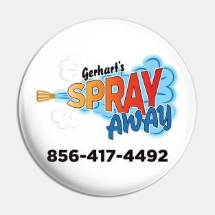 Gerhart's Spray Away with phone number. Pin