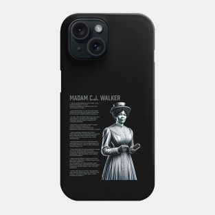 Madam C.J. Walker - Black History Legend Phone Case