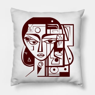 Cubist Woman Pillow