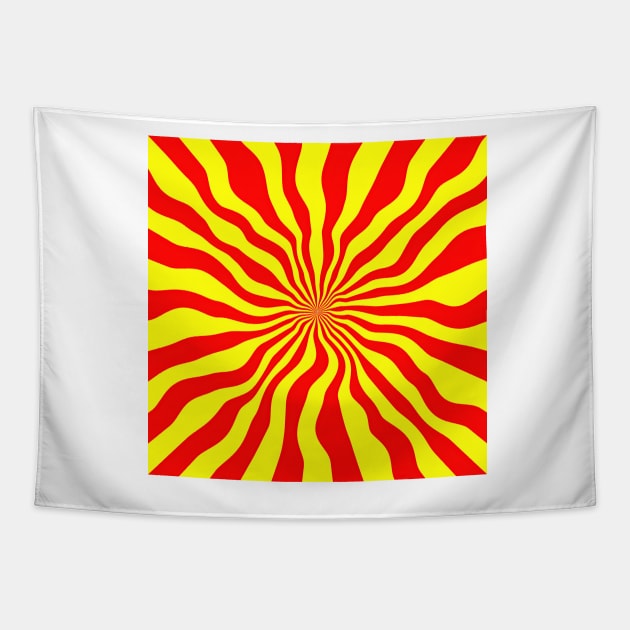 Red Stripes And Yellow Stripes Tapestry by NeavesPhoto